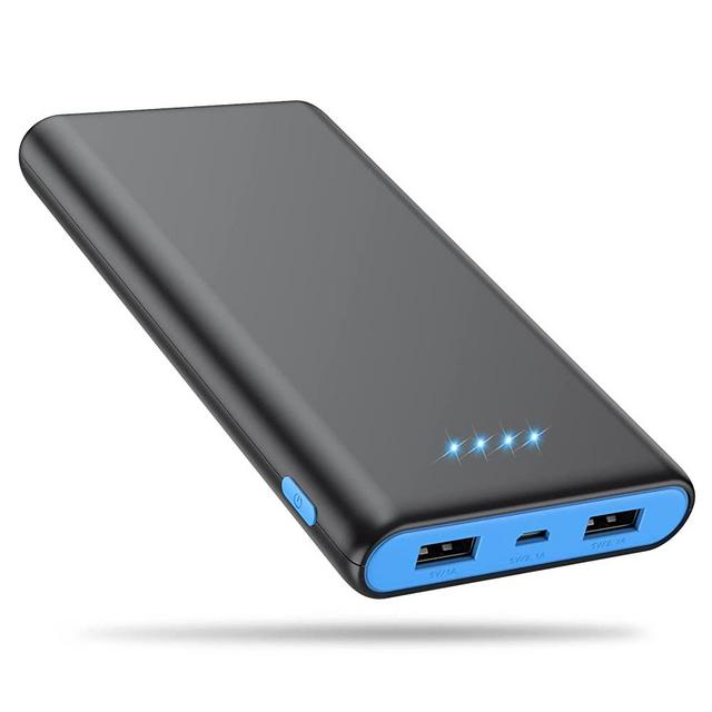 Portable Charger Power Bank 25800mAh, Ultra-High Capacity Fast Phone Charging with Newest Intelligent Controlling IC,2 USB Port External Cell Phone Battery Pack Compatible with iPhone,Android etc-Blue