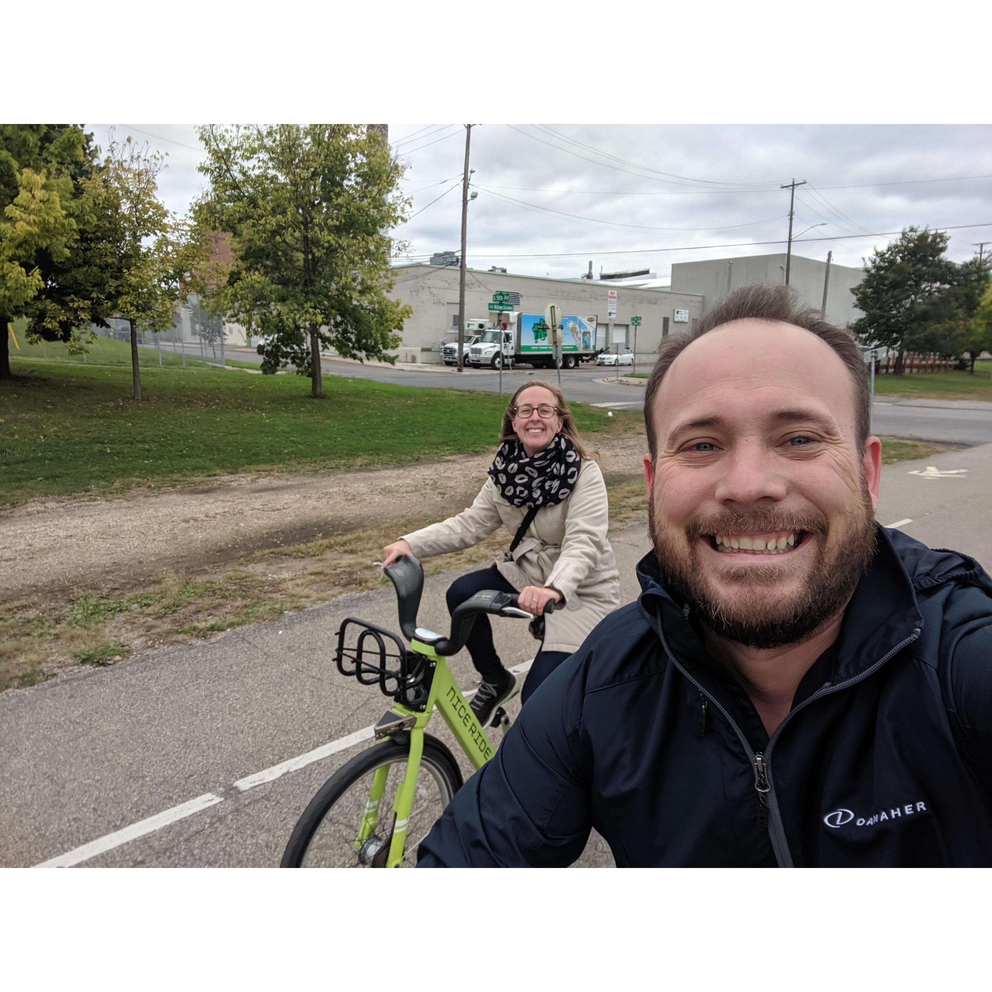 Everyone should bike! It's fun and good for health and the environment