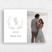 White Wedding Thank You - Margot Photo