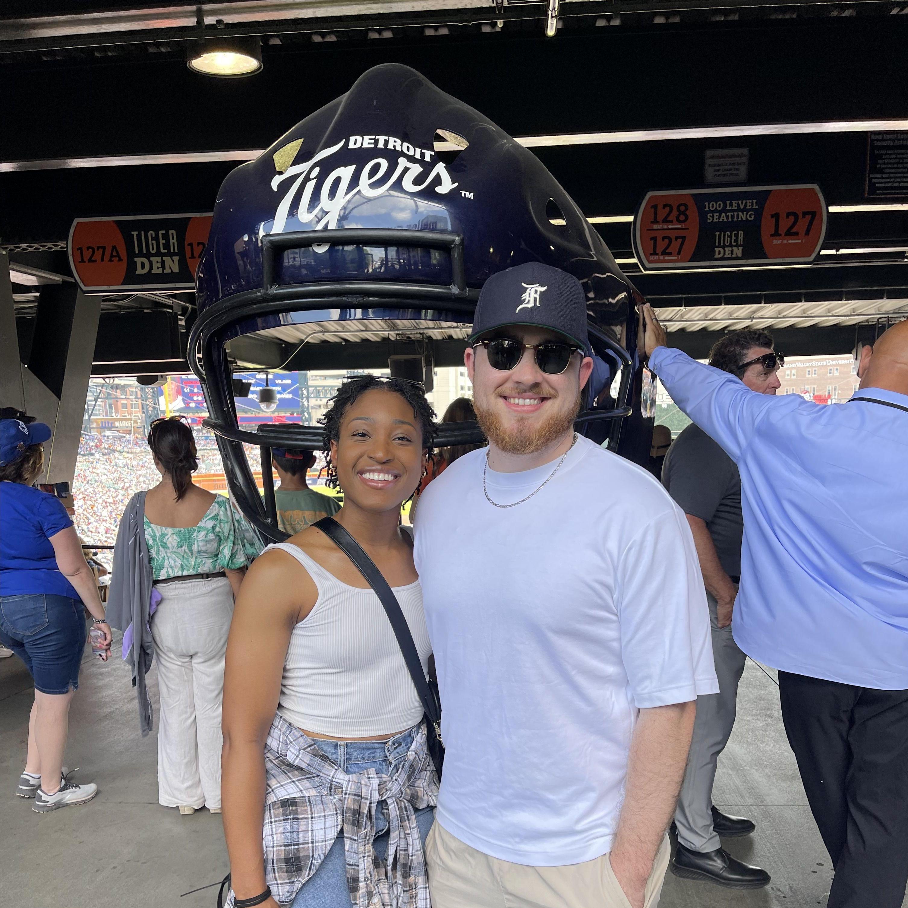 Our very first Tigers game in Michigan!