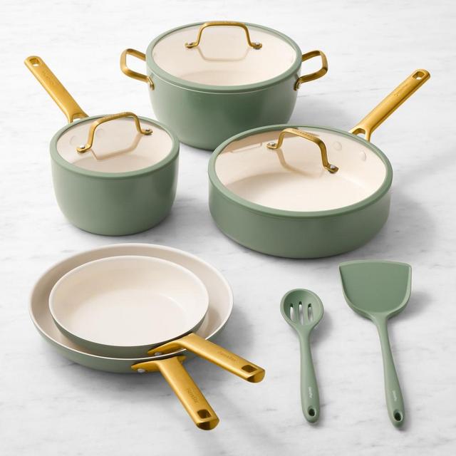 GreenPan™ Reserve Pro Ceramic Nonstick 10-Piece Cookware Set, Moss