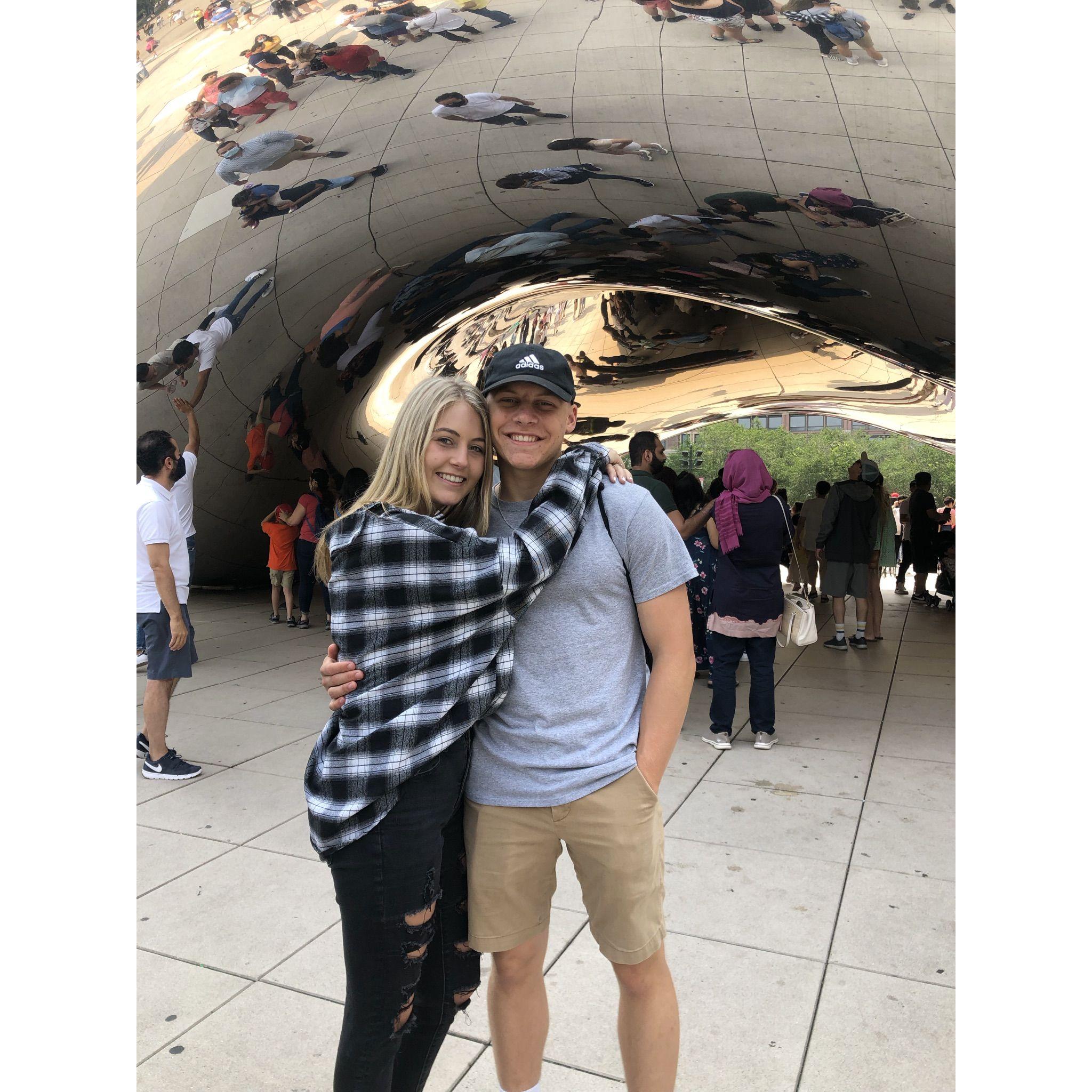 visiting ethan in chicago while he was away at training