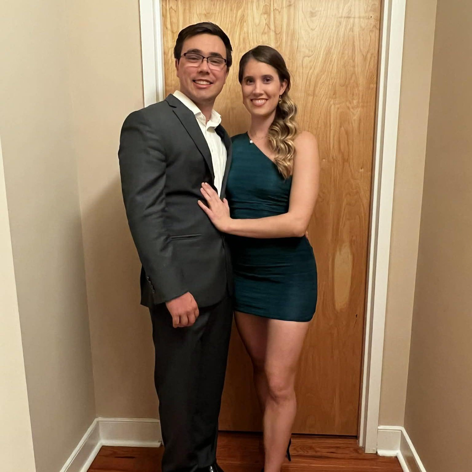 December 31, 2025: Our first NYE together so we decided to get dressed up. We went on a triple date to a jazz bar downtown!
