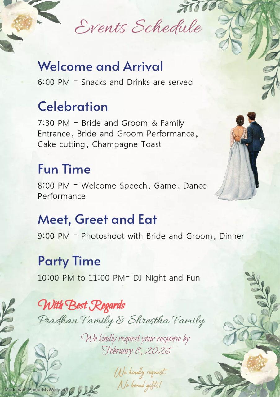 The Wedding Website of Markandeya Pradhan and Nabina Shrestha