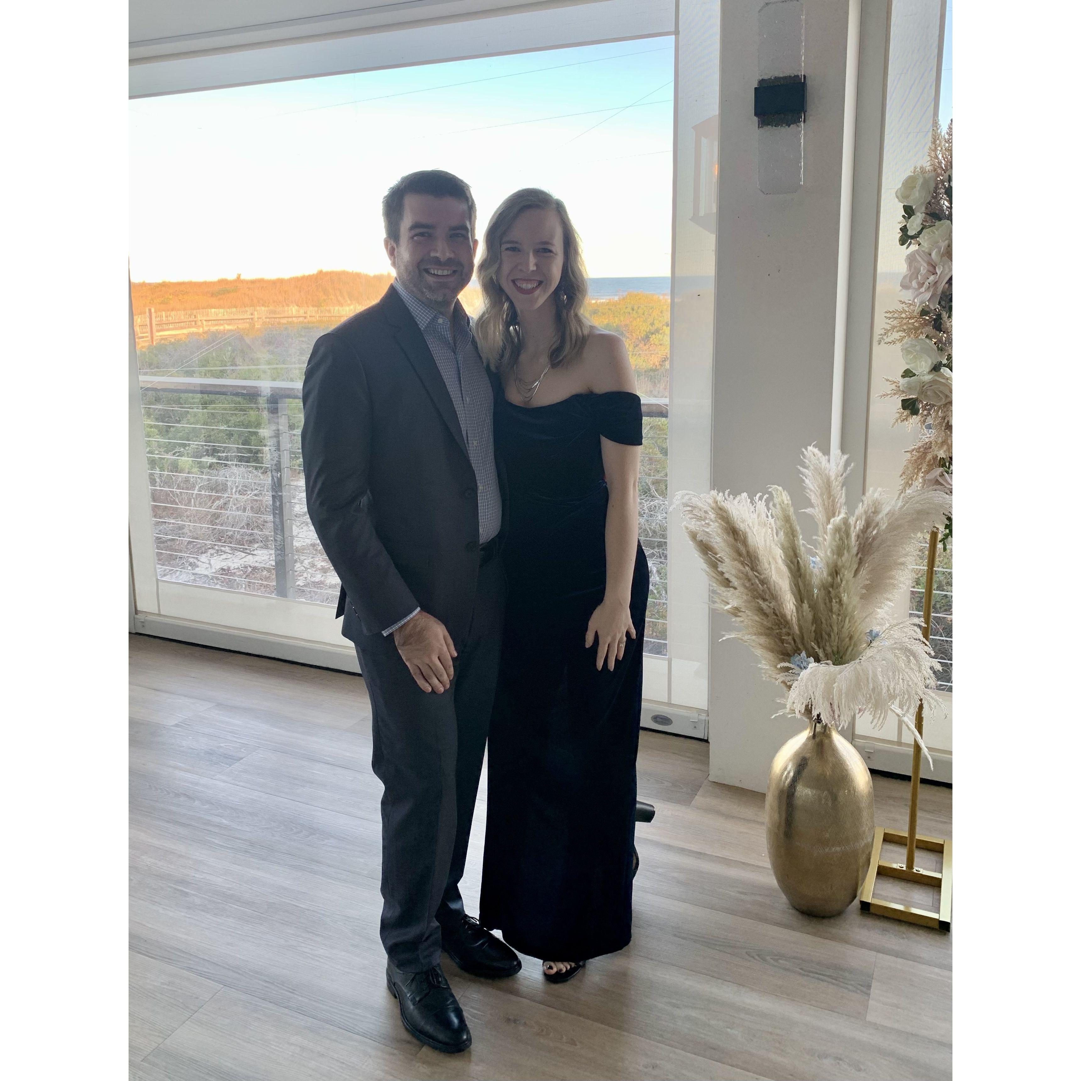 Our first wedding as an engaged couple