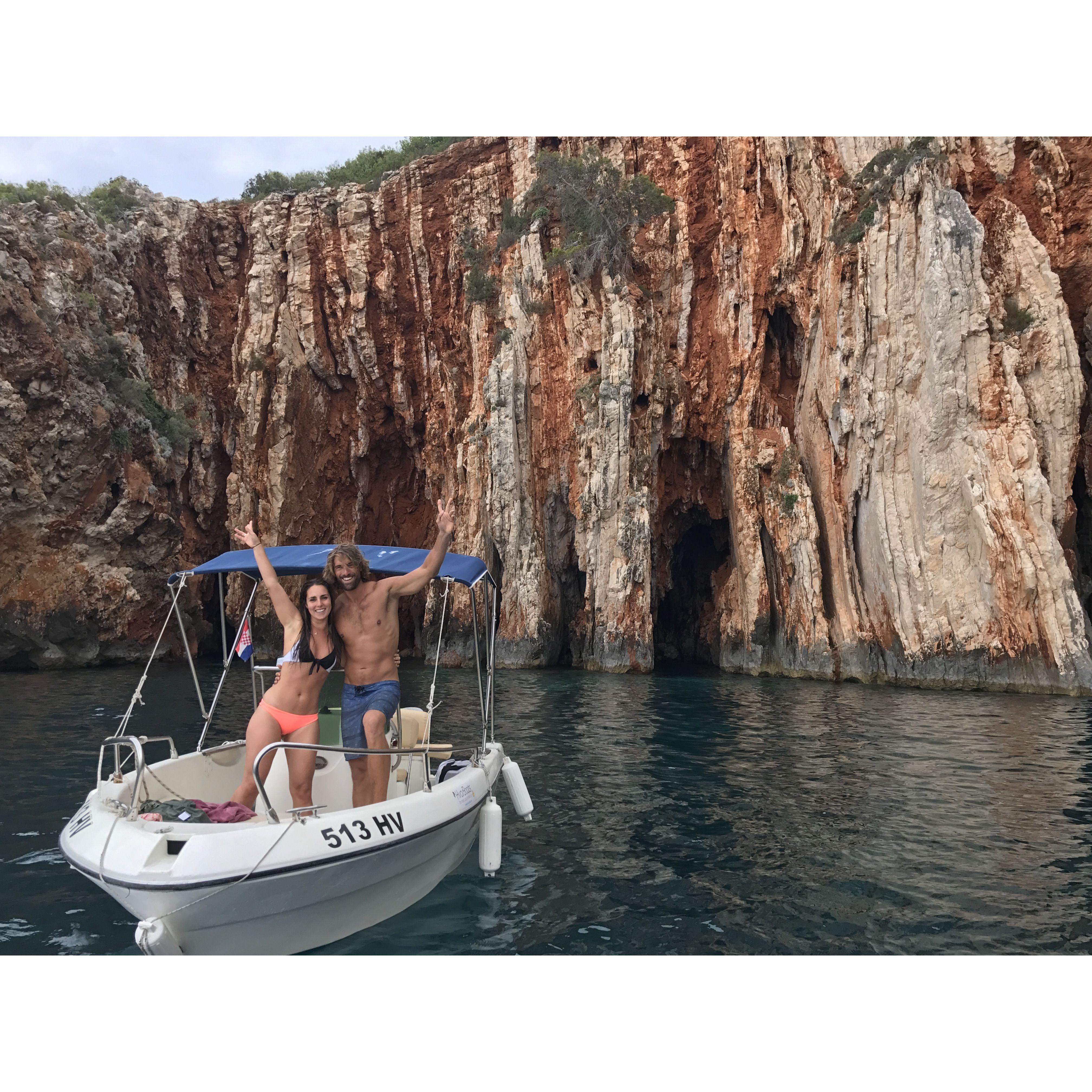 Spontaneously hired a boat for the day in Croatia and went exploring