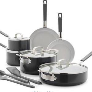13 Piece Nonstick Cookware Pots and Pans Set, Graphite