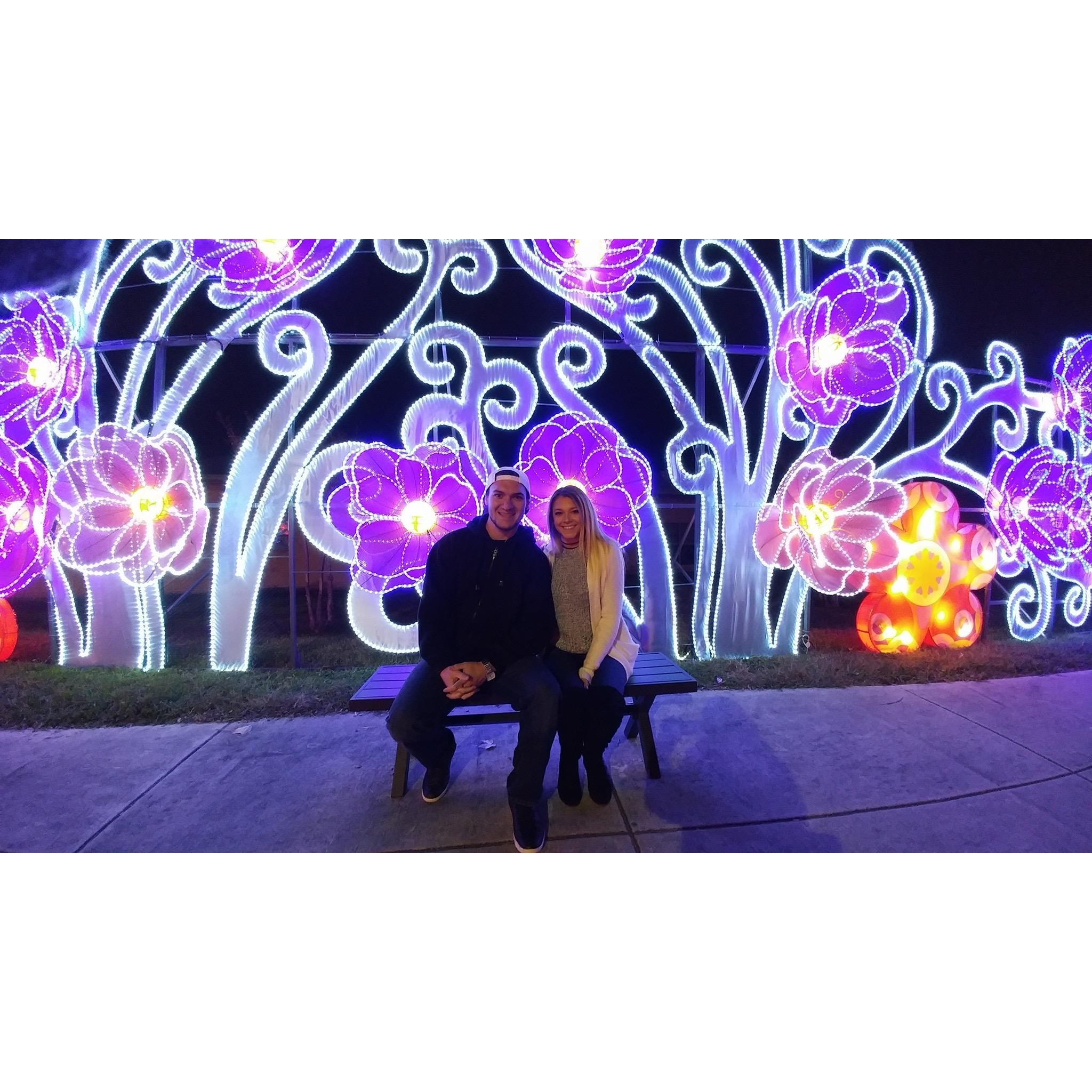 Shining brighter than the lights because of our love