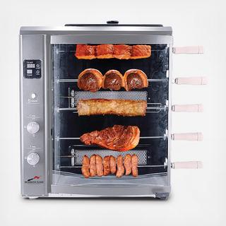 Brazilian Gas Rotisserie Grill, 5-Skewer and Upper Tray Set