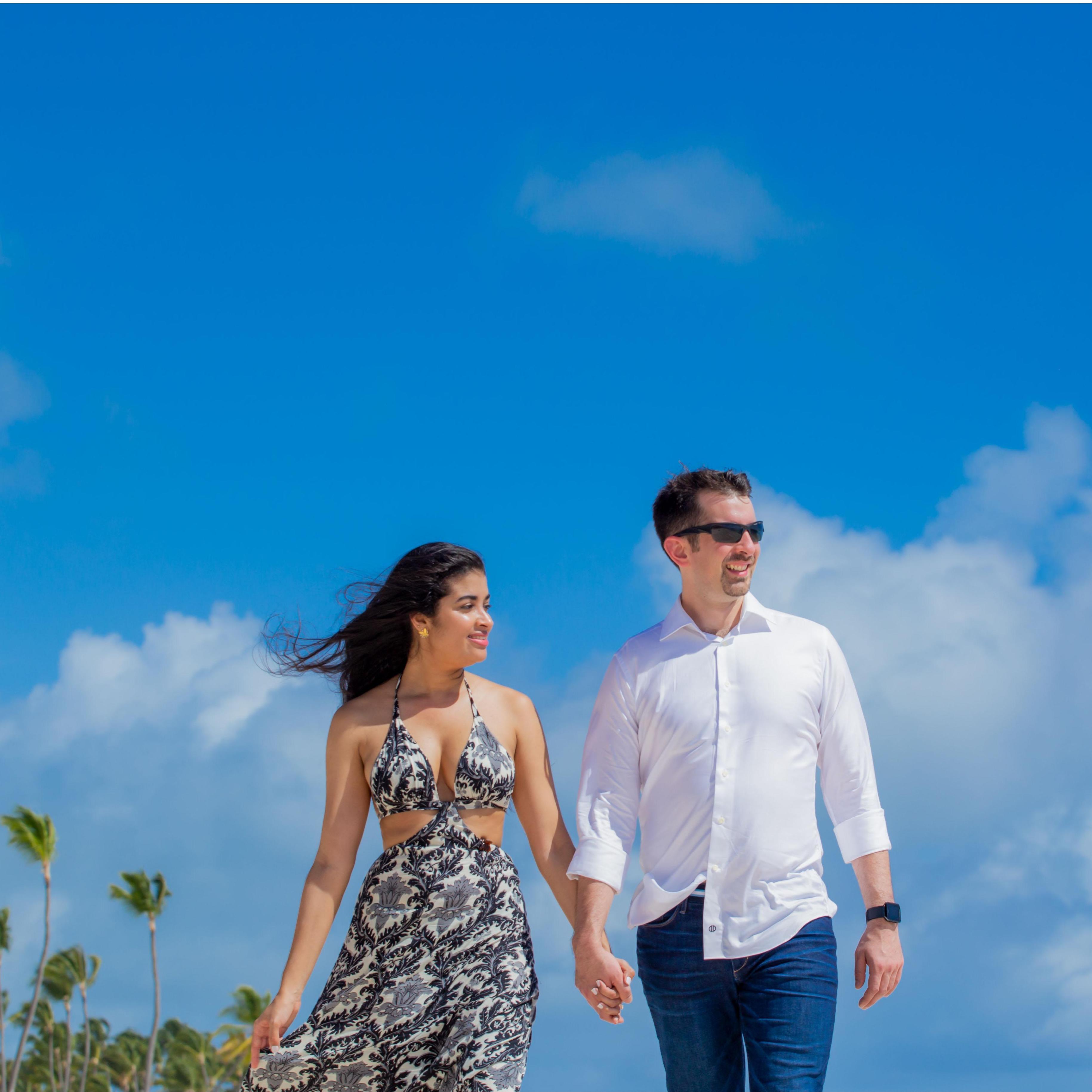 Engagement pictures in Punta Cana, DR.