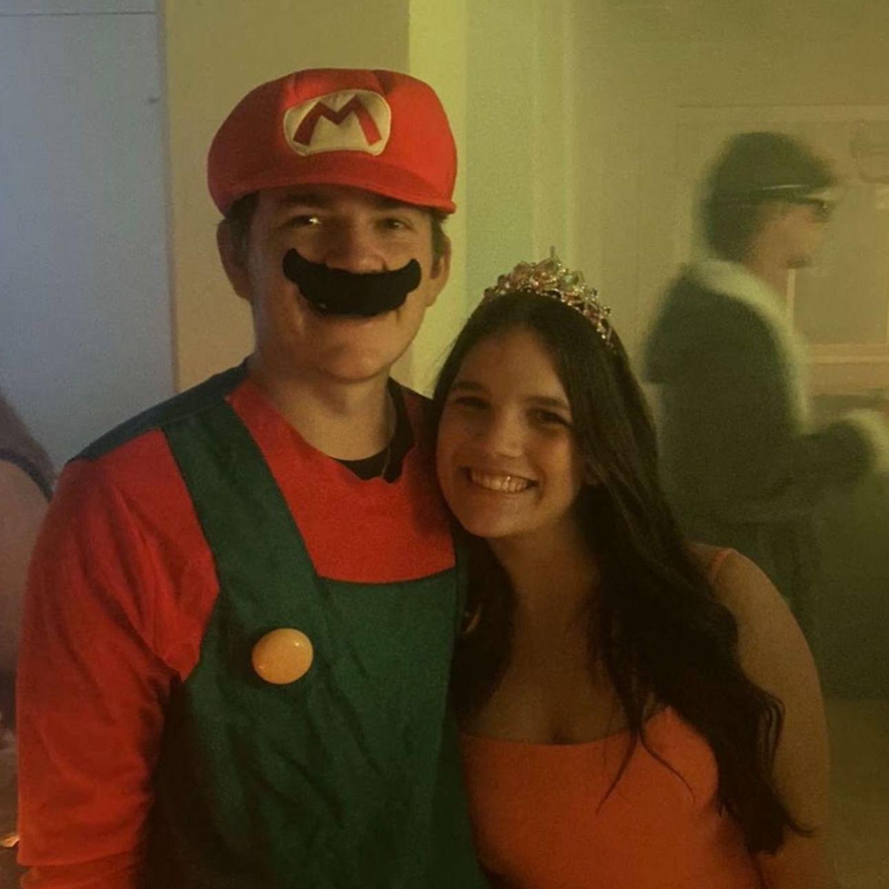 This is the couple's first halloween party at Charles's fraternity, KA, during their sophomore year.