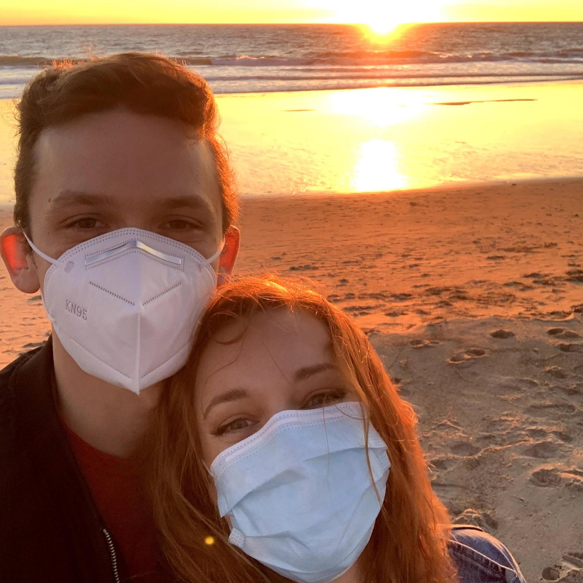Ringing in 2021 with a sunset