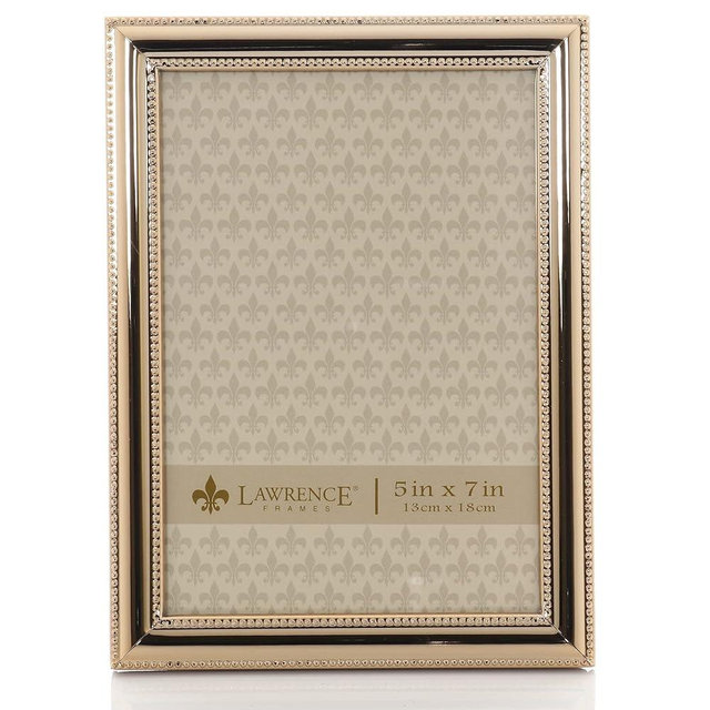 Lawrence Frames Classic Bead Frame, 5x7, Gold