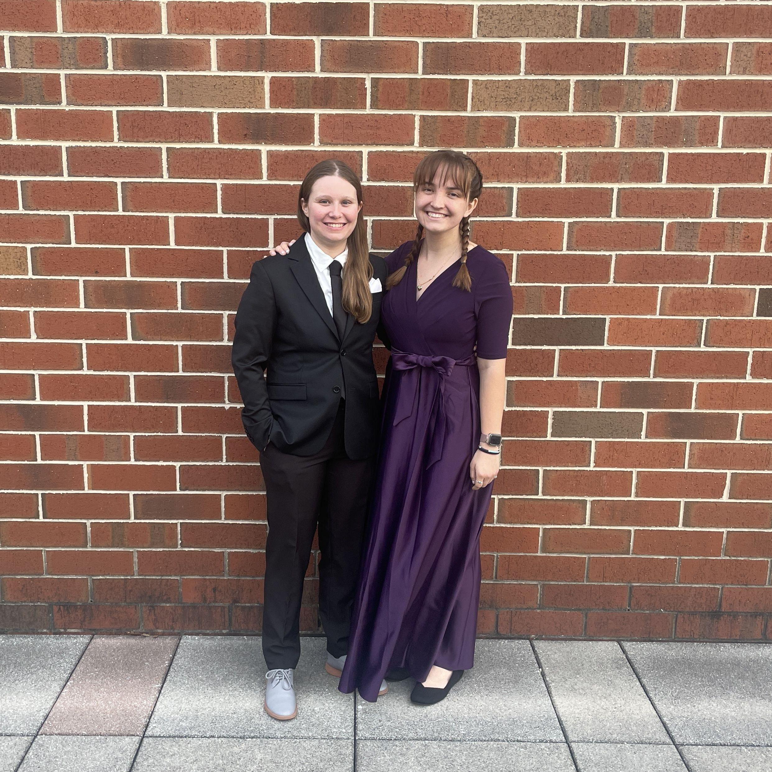 Catie's military ball - we can clean up pretty nice!
