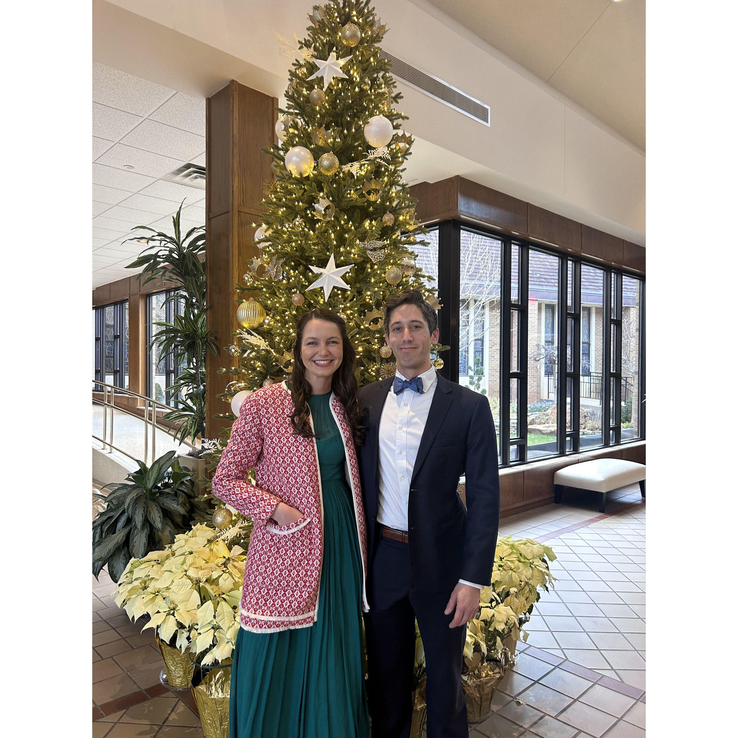 Attending a wedding in Oklahoma City, Oklahoma, which was also Natalia and Philip's first plane ride together - January 2024