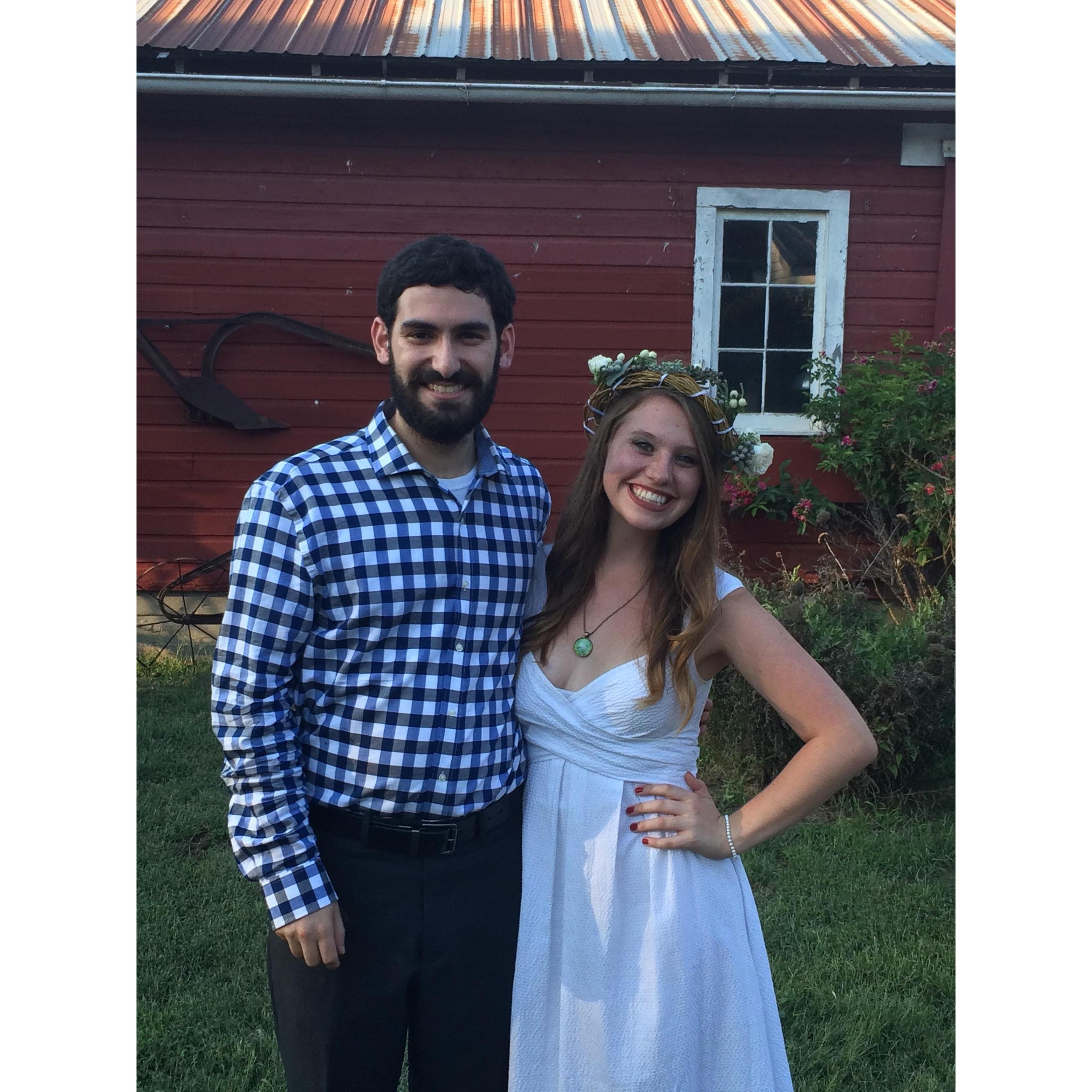 Agnes and Edon at Matty & Shaylan Owen's wedding in Lawrence, KS. September 23, 2017