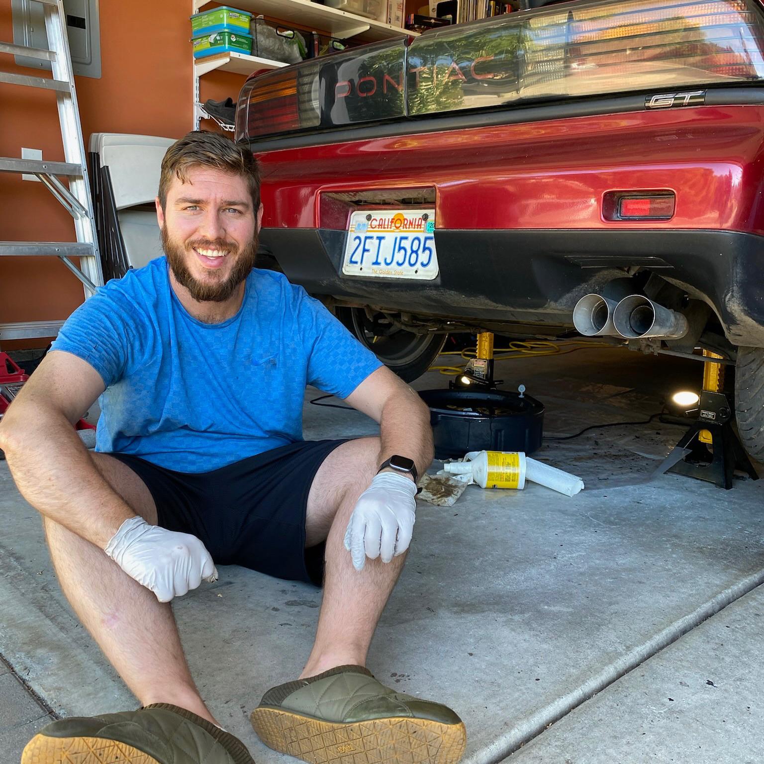 Patrick bought himself a project car! 1987 Pontiac Fiero.