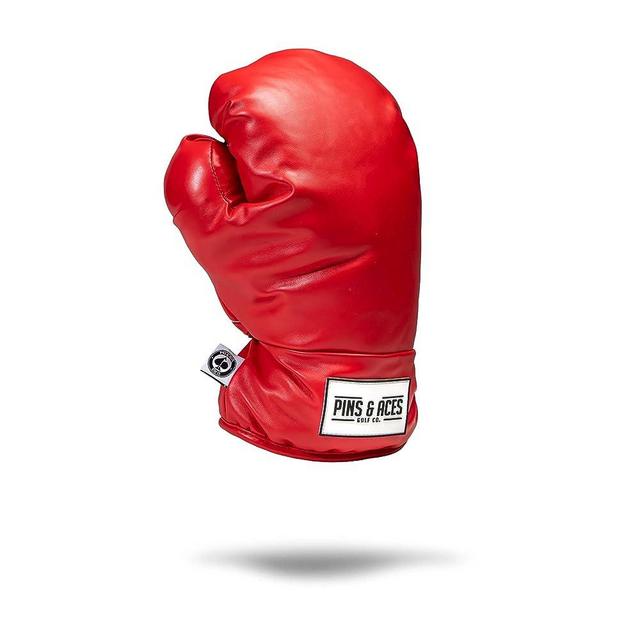 Pins & Aces Boxing Glove Driver Head Cover - Premium, Hand-Made Classic Boxing Glove 1W Headcover - Funny, Tour Quality Golf Club Cover - Style and Customize Your Golf Bag