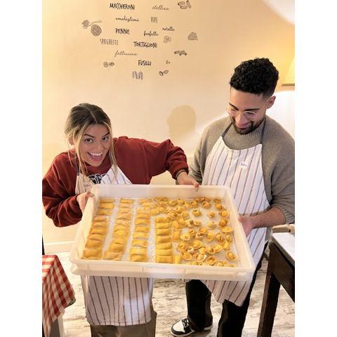 First time making pasta... in Italy!