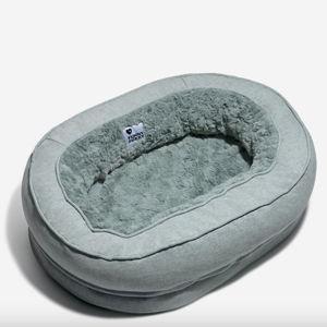 Donut Orthopedic Dog Bed (XL, Fuzzy Green)