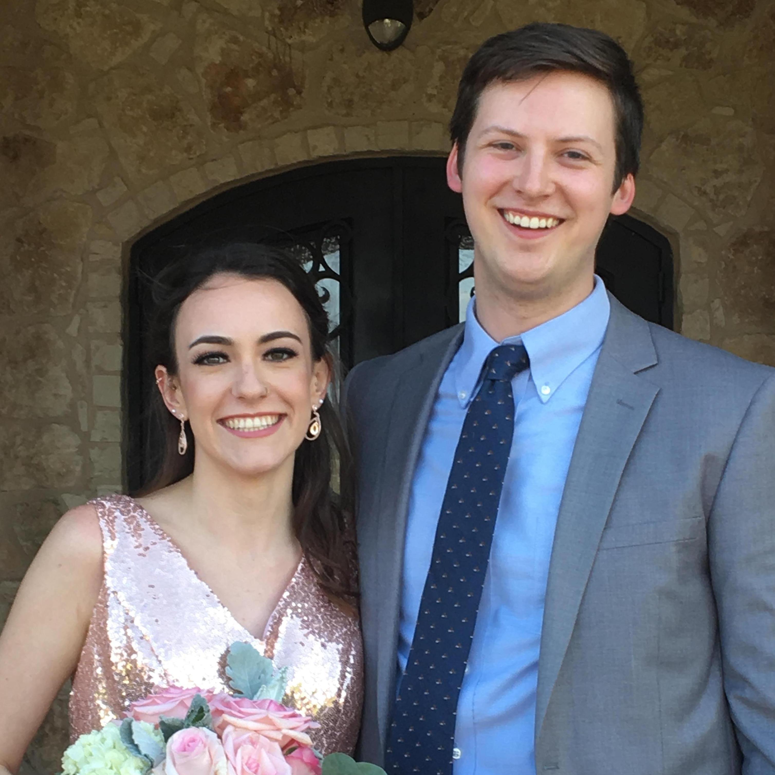 At Matt and Alina's wedding in Dallas, Texas. March 2017.