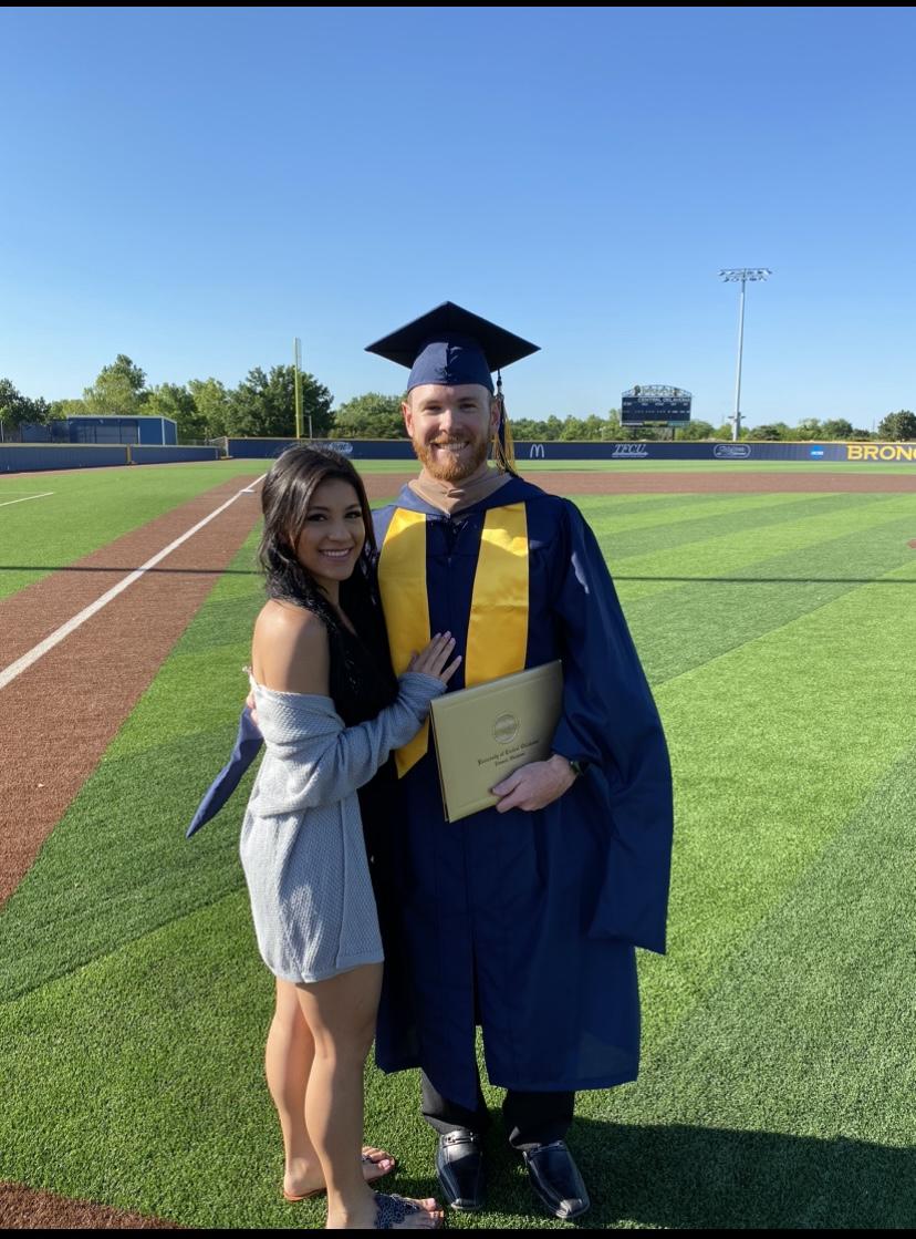 Braden graduating with his masters!!