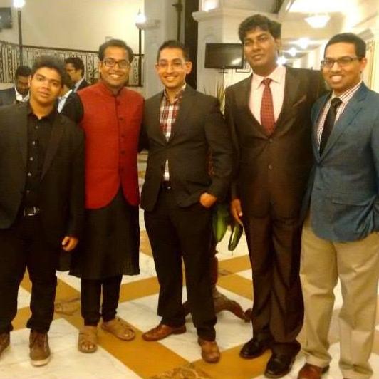 The guys, at my cousin's wedding in India!