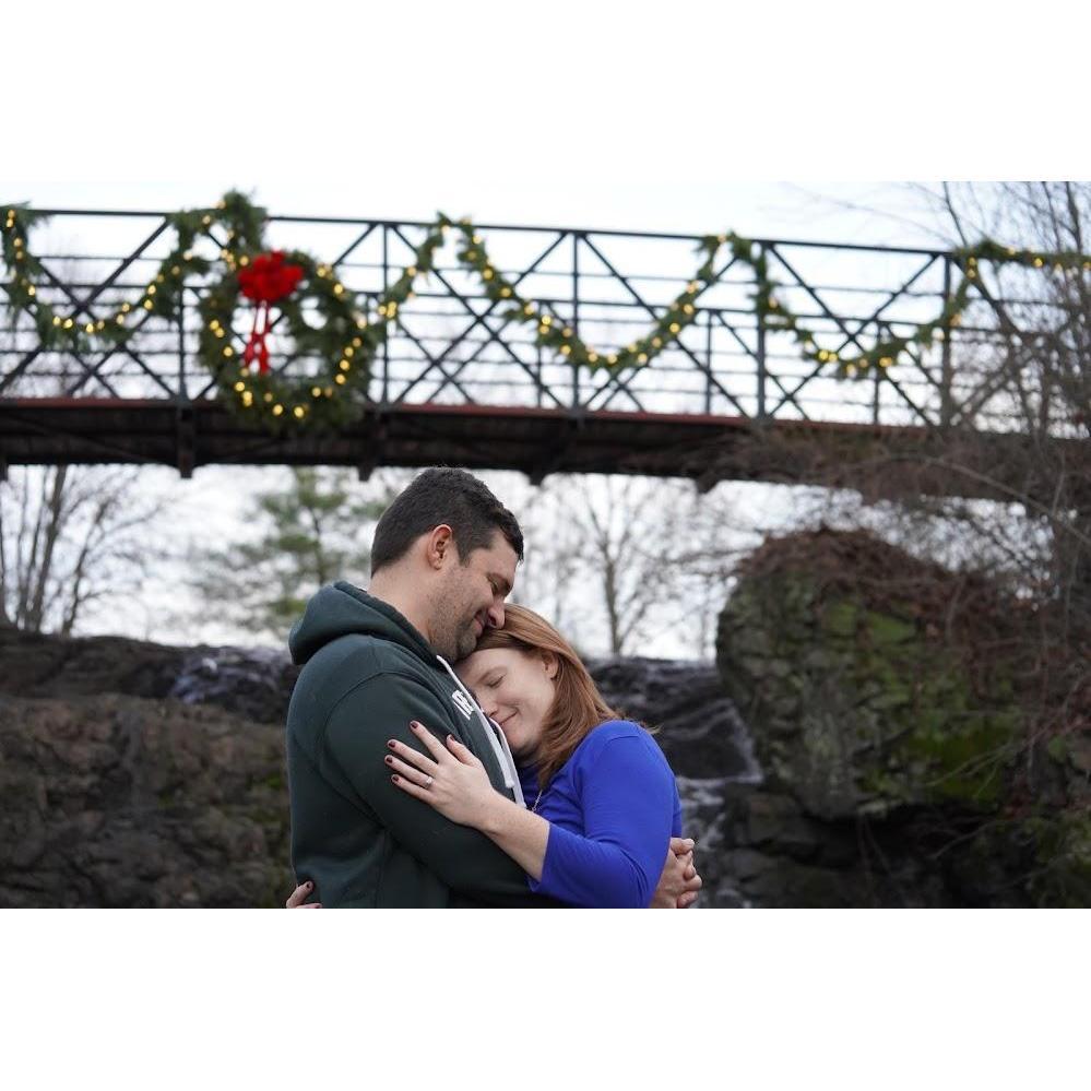 The day of our engagement in the park where we had our first date in Newington. 12/13/2020