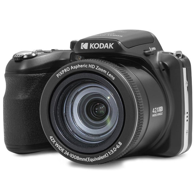 KODAK PIXPRO AZ425-BK 20MP Digital Camera 42X Optical Zoom 24mm Wide Angle Lens 1080P Full HD Video Optical Image Stabilization Li-Ion Battery 3" LCD Vlogging Camera (Black)