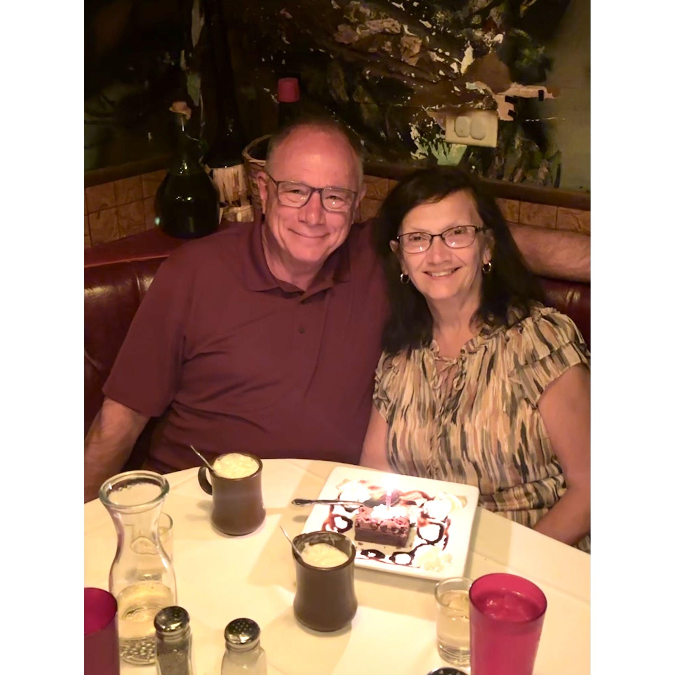 Celebrated Kathy's Birthday at Batista's in Las Vegas.