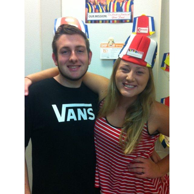 Back when Hannah was a Hotdogger at Hot Dog on a Stick