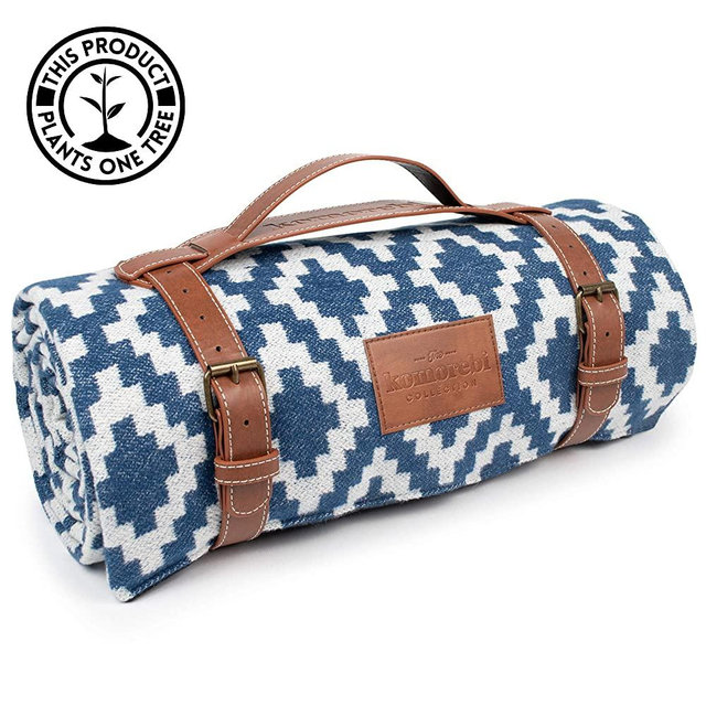 Komorebi Large Outdoor Waterproof Picnic Blanket (78"x59") Perfect for Family, Park, Camping, Hiking, Festivals, Beach, Lake, Stadium, Gift, Adult, Children