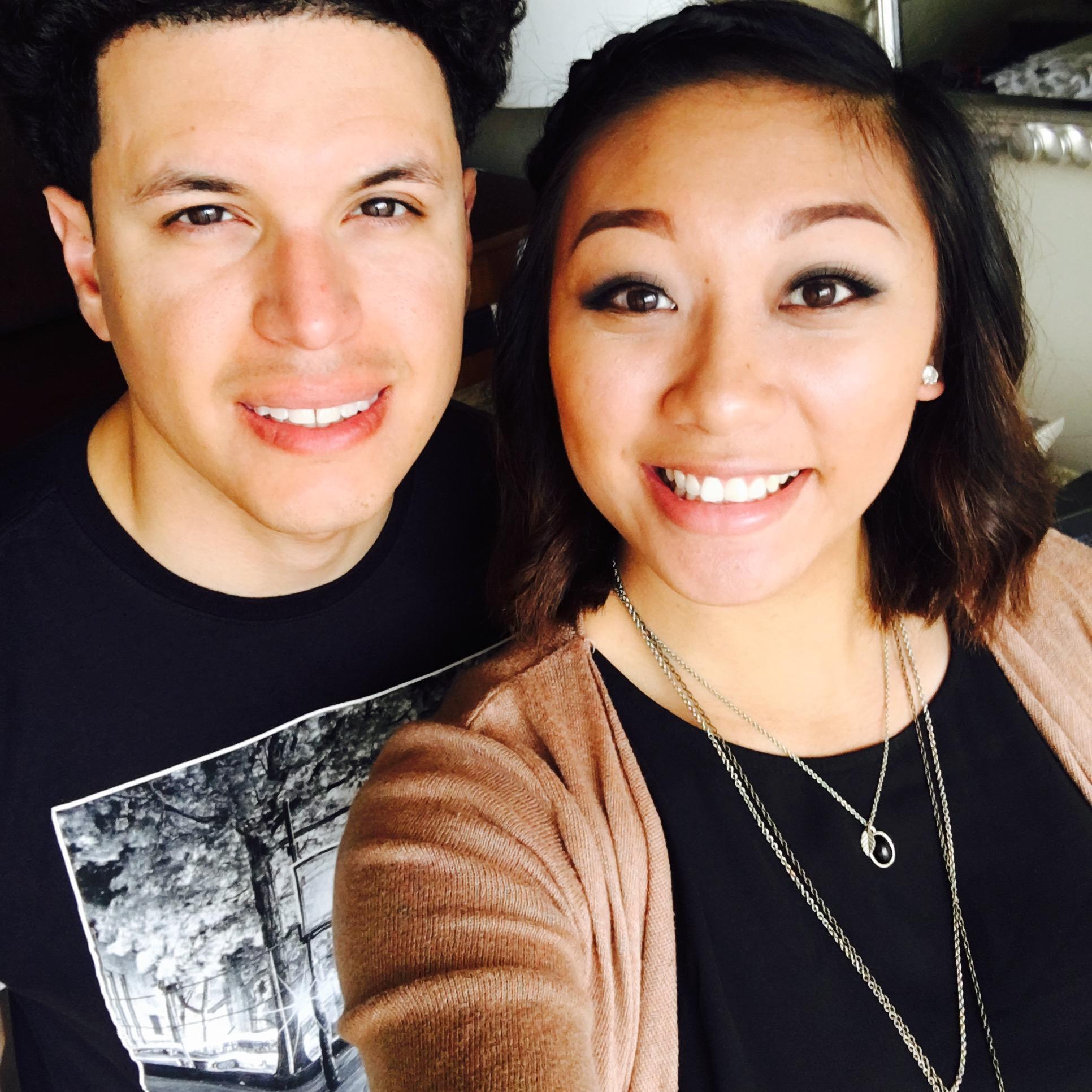 Taken on our "babymoon" trip to SA to catch the Spurs play the Bulls (Danny's team) & take baby announcement pics!