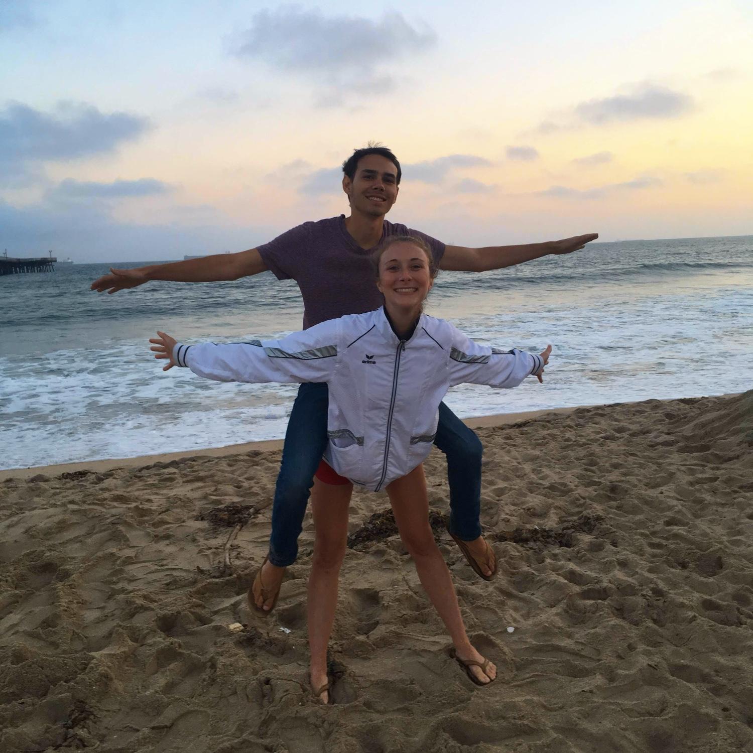 Enjoying an evening in Seal Beach