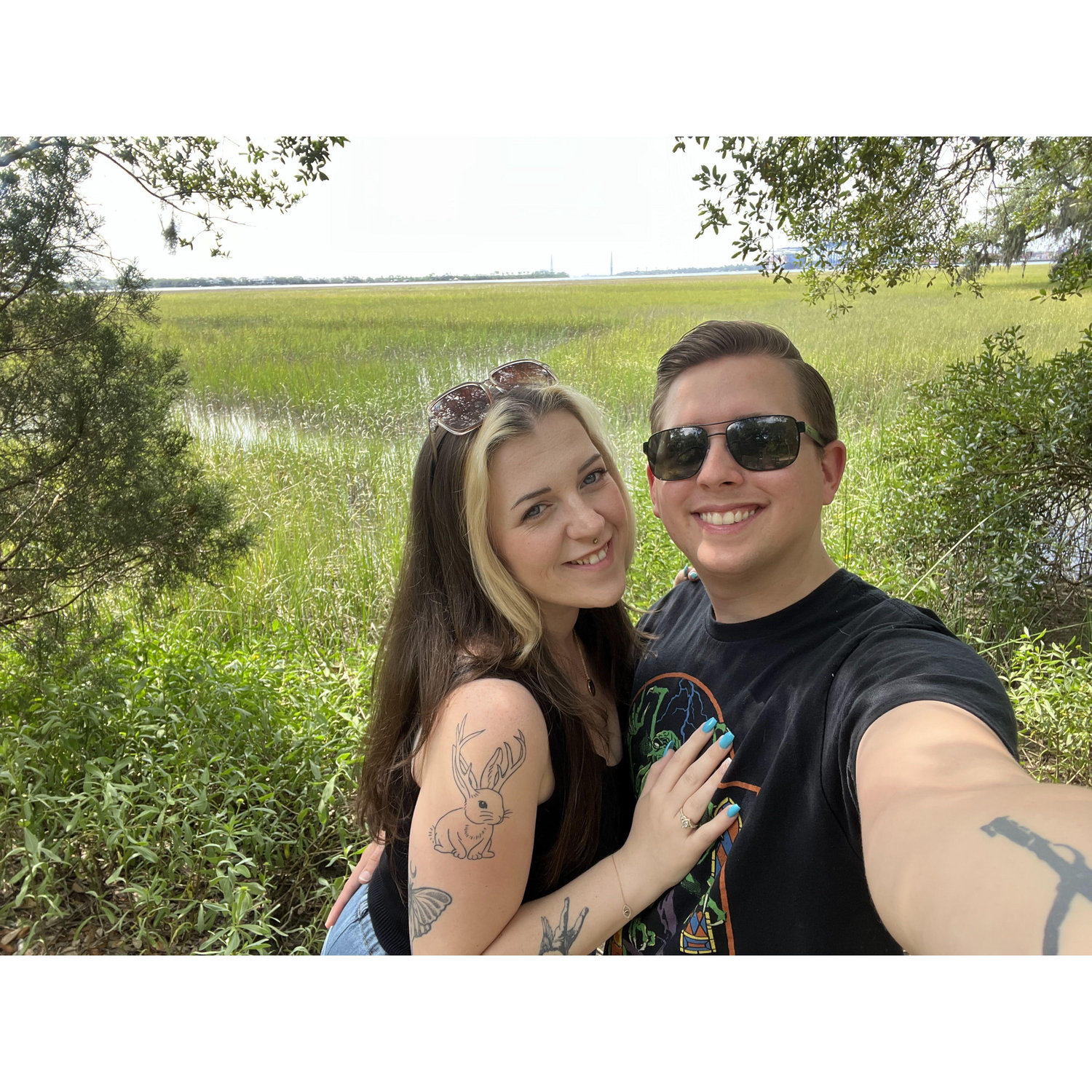 A selfie in on of our favorite walking trails in SC