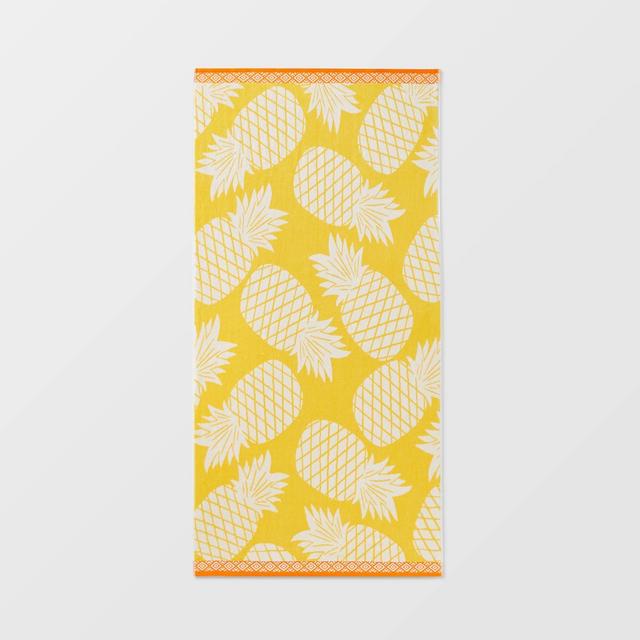 XL Jacquard Pineapple Beach Towel - Sun Squad™