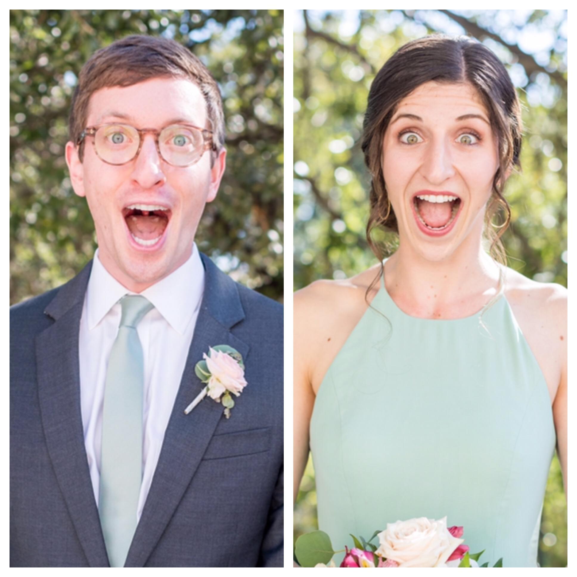 Anja is still perfecting her Kevin photo face
