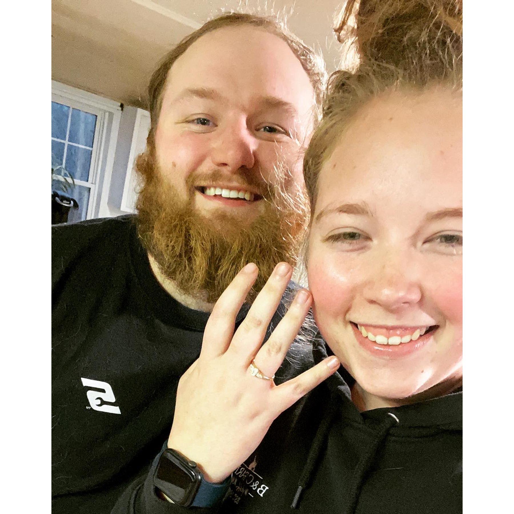 The day we got engaged May 8th, 2022.