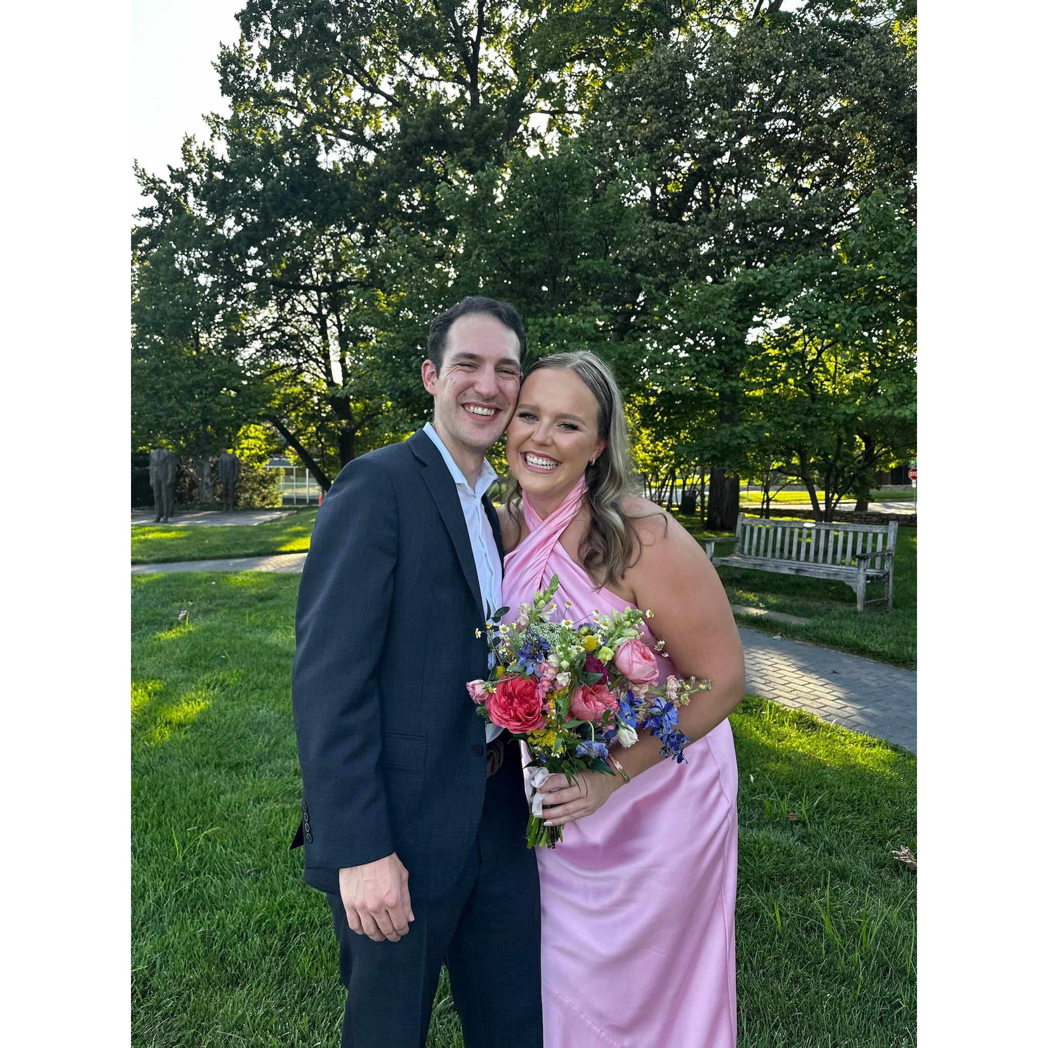 Celebrating Liz and Jarrett was such a fun day!