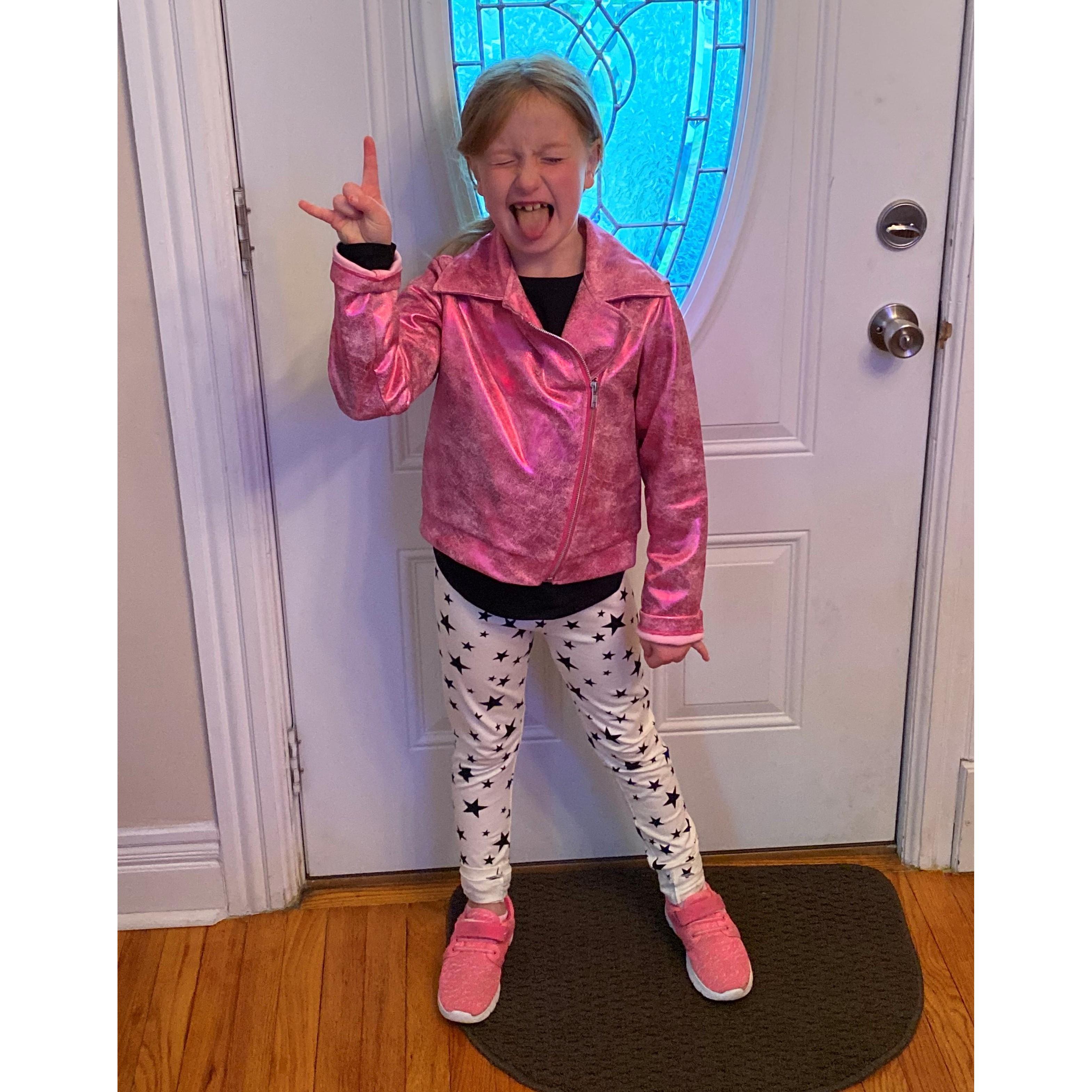 First day of school for this Rockstar, 2021, Second Grade