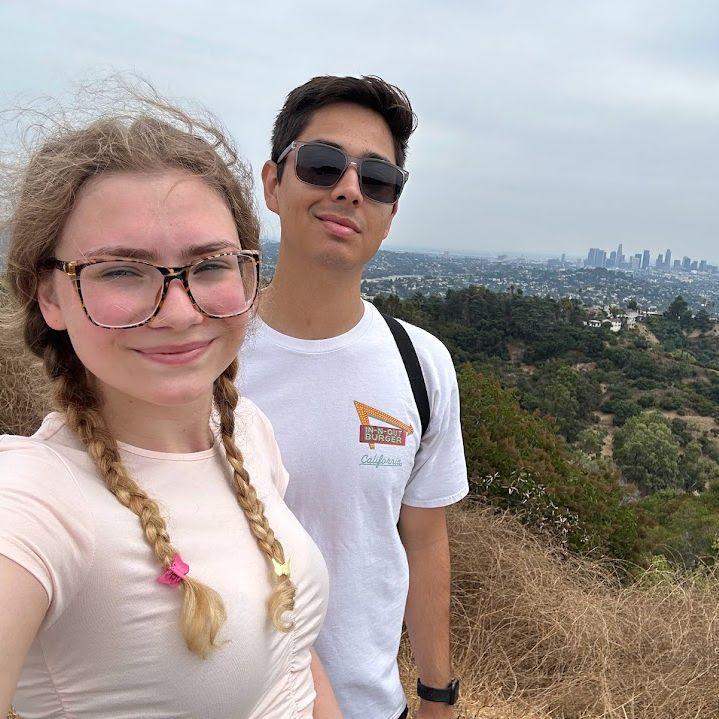 A hike in Griffith park to see the LA skyline