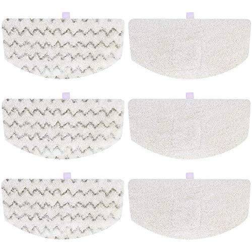 iSingo 6 Pack Steam Mop Pads Compatible Bissell PowerFresh 1806 1940 1544 1440 2075A Series, Replacement Part Model #5938#203-2633