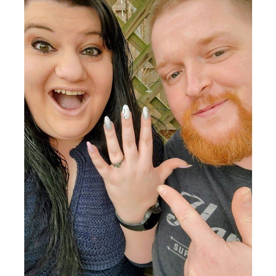 The day we got Engaged, was also our 5 year Anniversary!