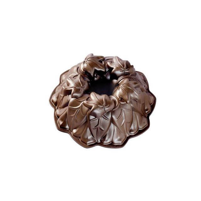 Nordic Ware Harvest Leaves Bundt Cake Pan, One Size, Bronze