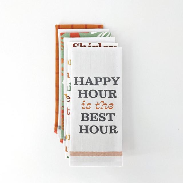 6ct Bar Towels Happy Hour is the Best Hour - Bullseye's Playground™