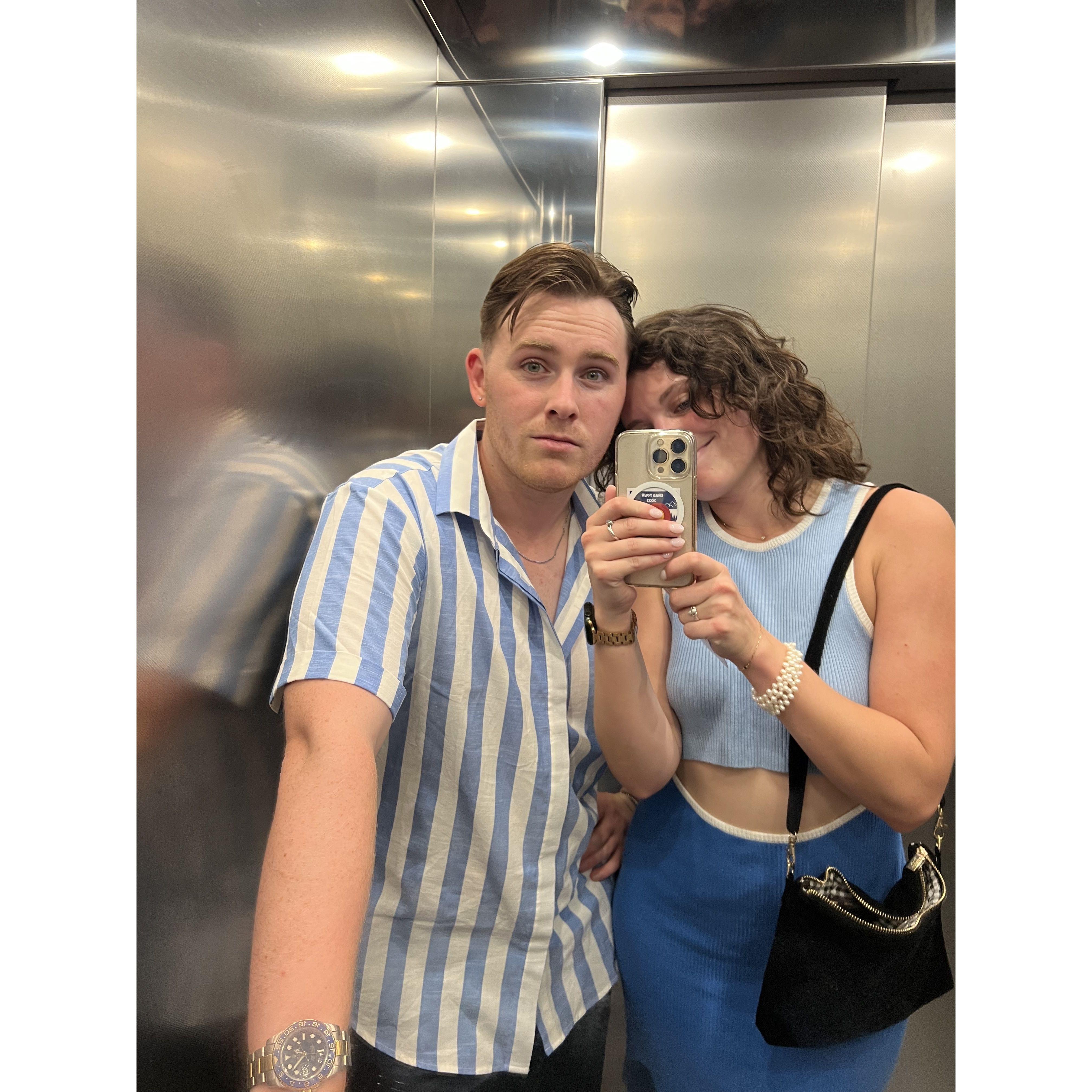 An elevator in Italy