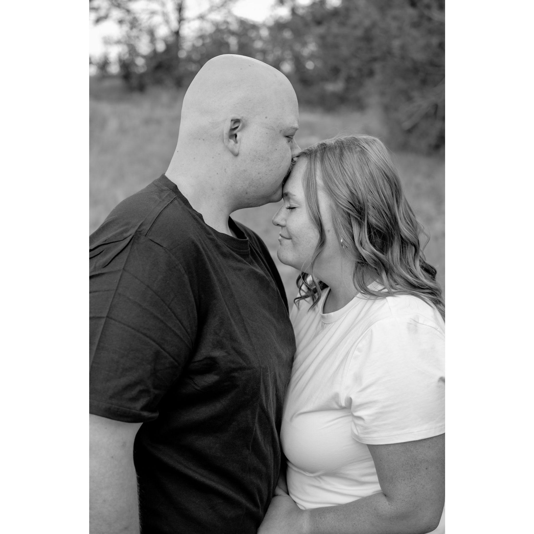 2025. Engagement photos at Castlewood Canyon State Park.