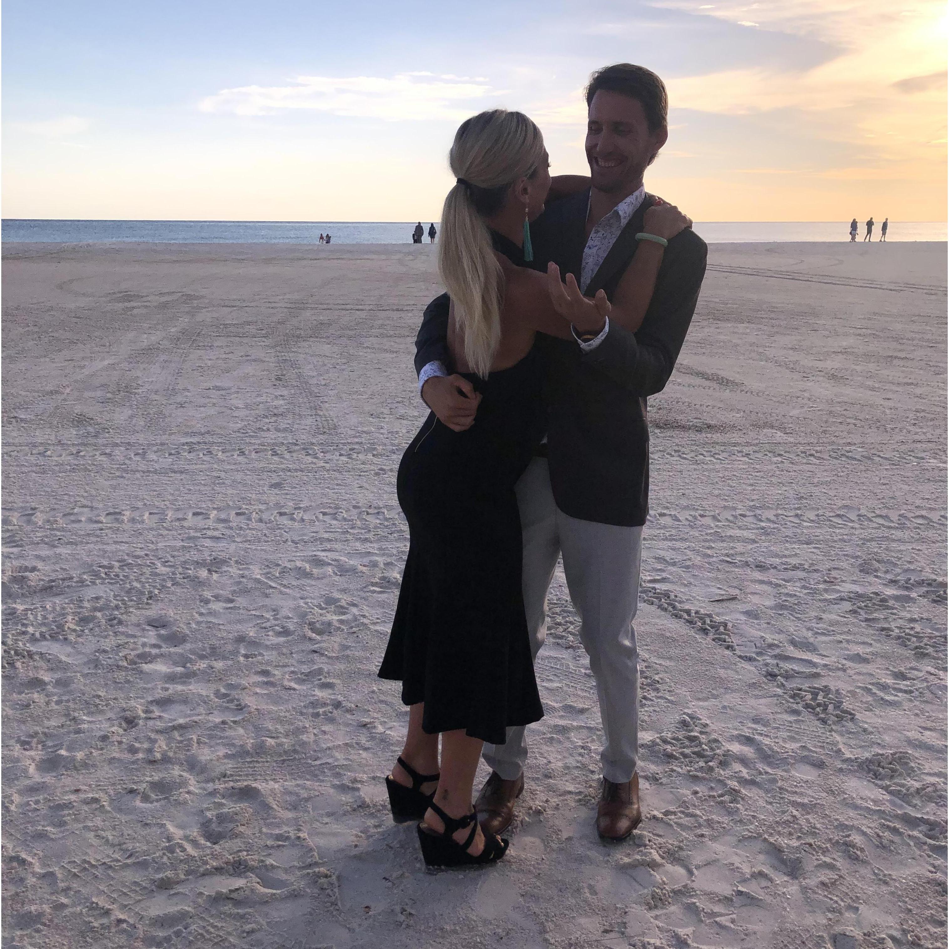 Sean, always laughing at me.  But we got to travel to this GORGEOUS destination to watch our friends tie the knot!