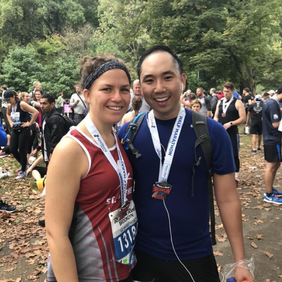 After we finished our (one and only) half marathon