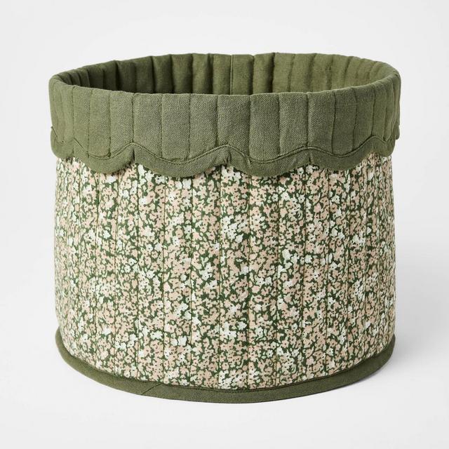 Small Floral Canvas Storage Basket - Threshold™ designed with Studio McGee